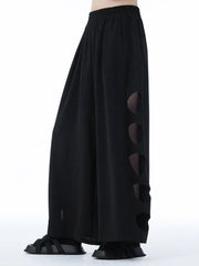 Punky Circle Cut-Out Trousers – Bold, Comfortable, and Unapologetically Edgy-SimpleModerne