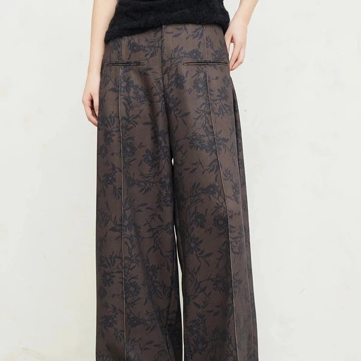 Casual Minimal Goth Vintage Fever Trousers-SimpleModerne