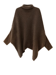 Batwing Turtleneck Knit Sweater-SimpleModerne