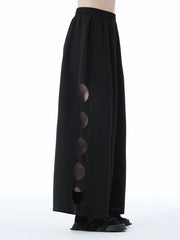 Punky Circle Cut-Out Trousers – Bold, Comfortable, and Unapologetically Edgy-SimpleModerne