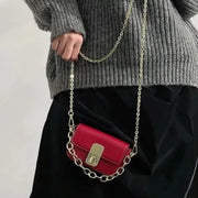 Casual Minimal Goth Mini Red Bag-SimpleModerne