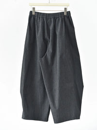 Grey Sculpted Wide-Leg Trousers | Relaxed Minimalist Balloon Pants
