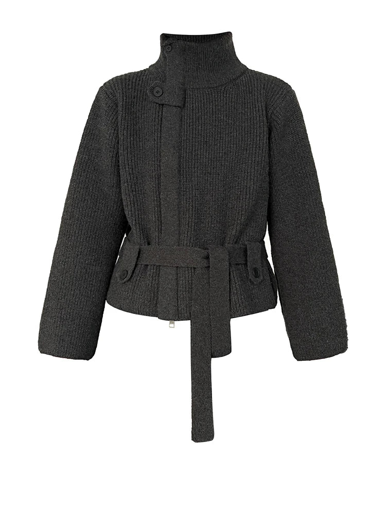 Belted sweater-SimpleModerne