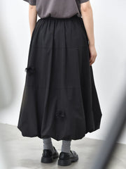 Voluminous Balloon Midi Skirt-SimpleModerne