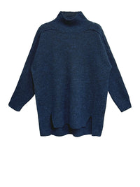 Oversized Turtleneck Knit Sweater-SimpleModerne