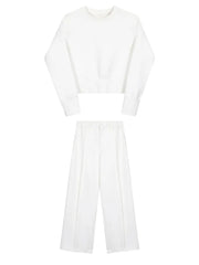 Casual & Punky White Set-SimpleModerne