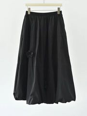 Voluminous Balloon Midi Skirt-SimpleModerne