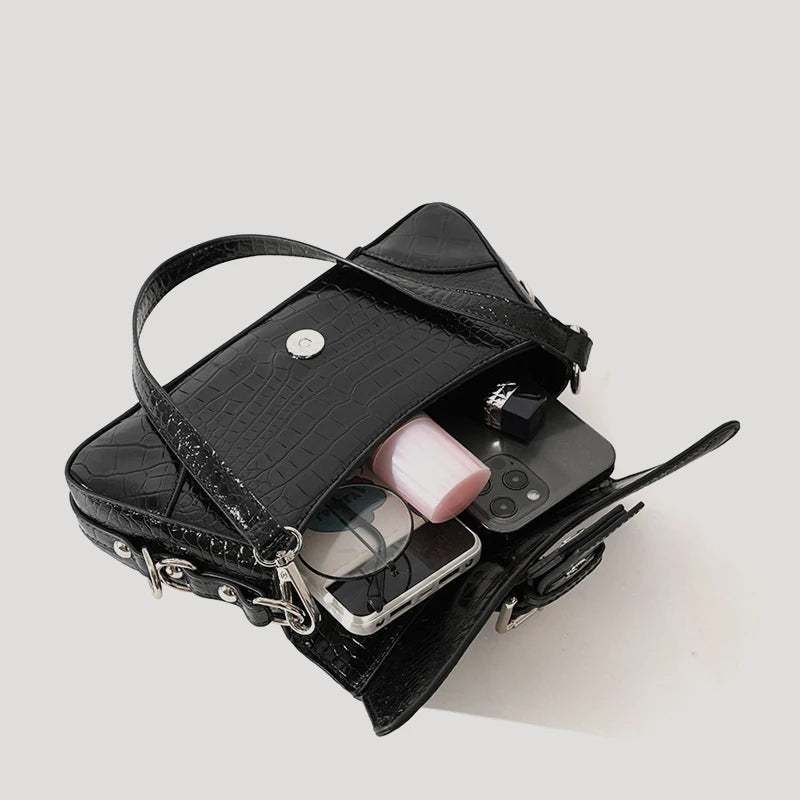 Casual Minimal Goth Mini Clutch Bag-SimpleModerne