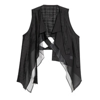 Layered Asymmetric Vest – Minimal Goth Utility-SimpleModerne
