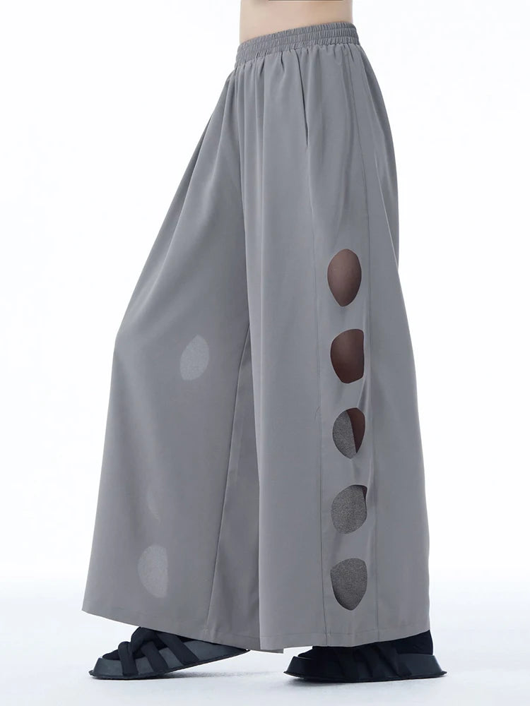 Punky Circle Cut-Out Trousers – Bold, Comfortable, and Unapologetically Edgy-SimpleModerne