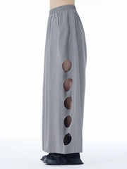 Punky Circle Cut-Out Trousers – Bold, Comfortable, and Unapologetically Edgy-SimpleModerne