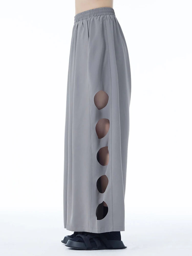 Punky Circle Cut-Out Trousers – Bold, Comfortable, and Unapologetically Edgy-SimpleModerne