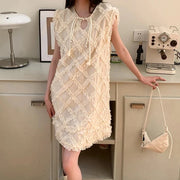 Romantic Pattern Short Dress-SimpleModerne
