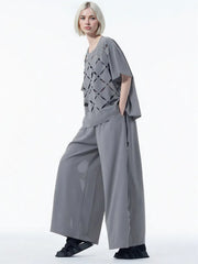 Punky Circle Cut-Out Trousers – Bold, Comfortable, and Unapologetically Edgy-SimpleModerne