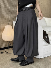 Japanese Minimal Tailored Balloon Trousers-SimpleModerne