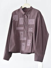 Japanese Minimal Shirt – Dusty Plum