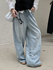 Wide-Legged Light Wash Jeans-SimpleModerne