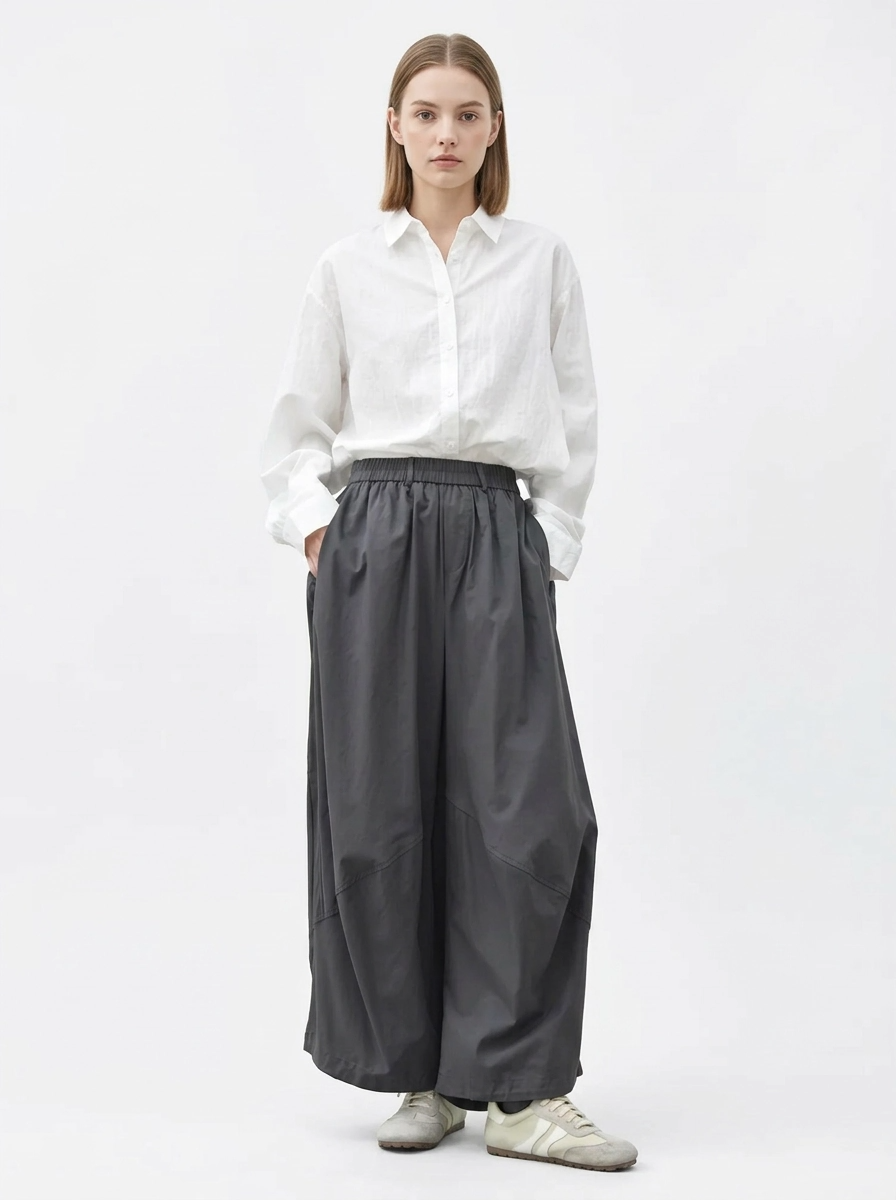 Sculptural Volume Trousers-SimpleModerne