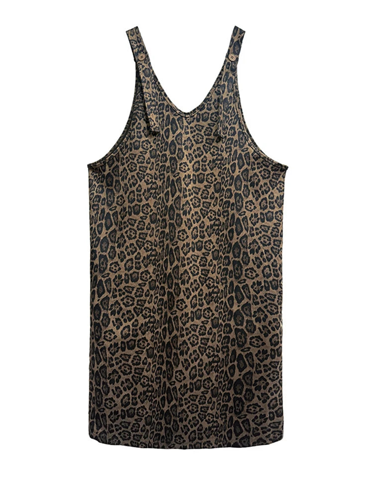 Wild Thing Leopard Sarafan Dress-SimpleModerne