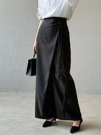 Shadow Wrap Trousers – Dusk Grey / Black-SimpleModerne