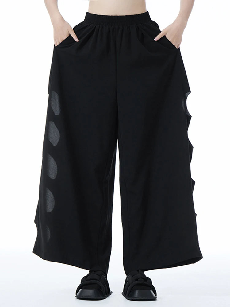 Punky Circle Cut-Out Trousers – Bold, Comfortable, and Unapologetically Edgy-SimpleModerne