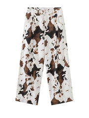 Abstract Flow Wide-Leg Trousers-SimpleModerne