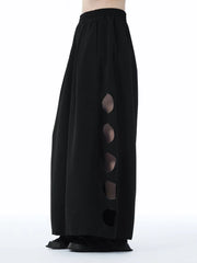 Punky Circle Cut-Out Trousers – Bold, Comfortable, and Unapologetically Edgy-SimpleModerne