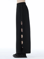 Punky Circle Cut-Out Trousers – Bold, Comfortable, and Unapologetically Edgy-SimpleModerne