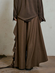 Irregular Draped Trousers-SimpleModerne