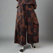 Patchwork Earth-Tone Two-Piece Set-SimpleModerne