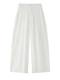 Flowy Wide-Leg Trousers — Casual Minimal Goth-SimpleModerne