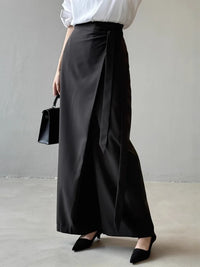 Shadow Wrap Trousers – Dusk Grey / Black-SimpleModerne