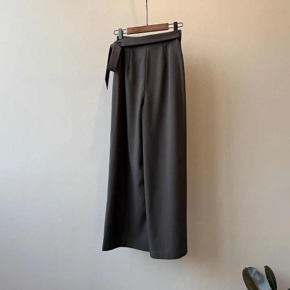 Shadow Wrap Trousers – Dusk Grey / Black-SimpleModerne