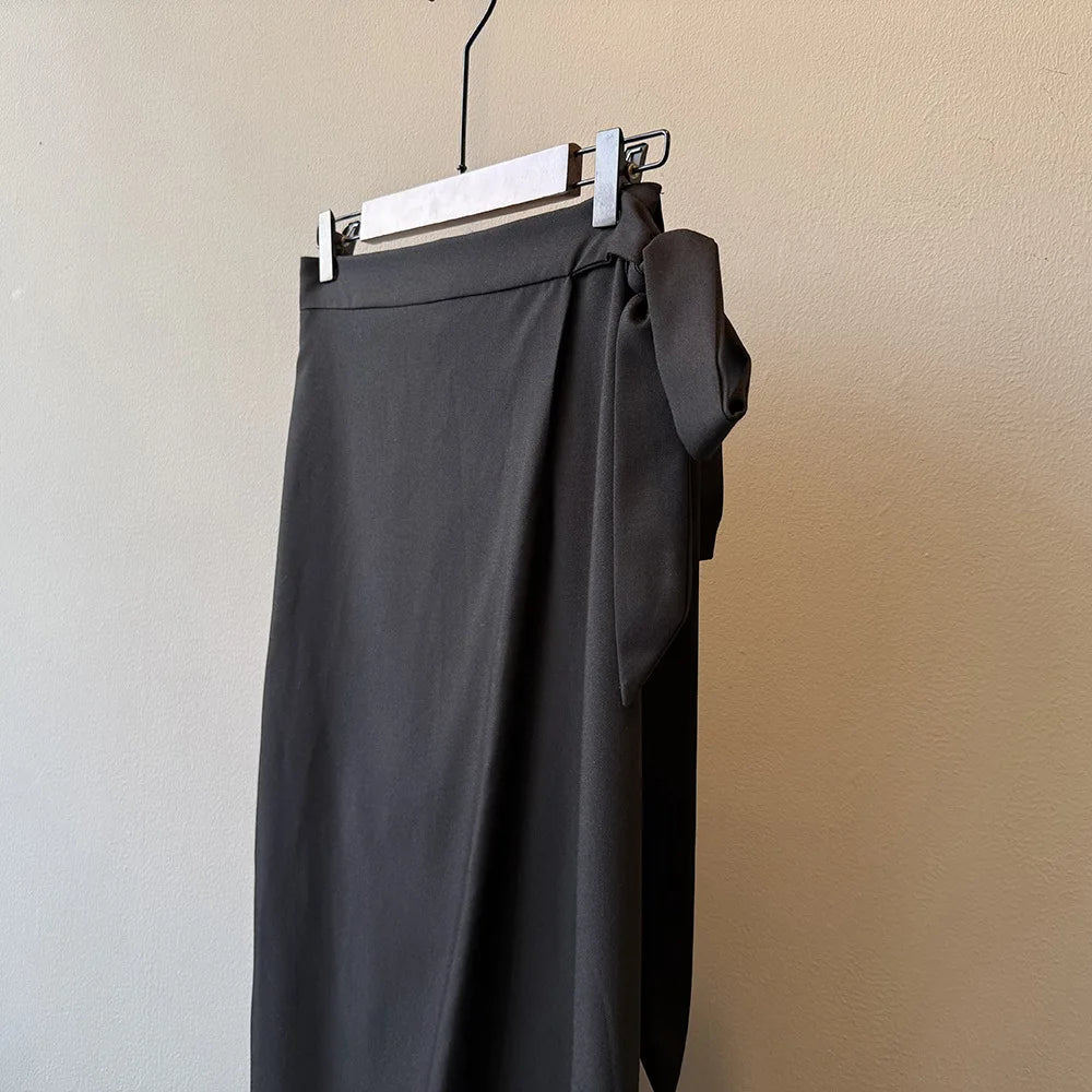 Shadow Wrap Trousers – Dusk Grey / Black-SimpleModerne