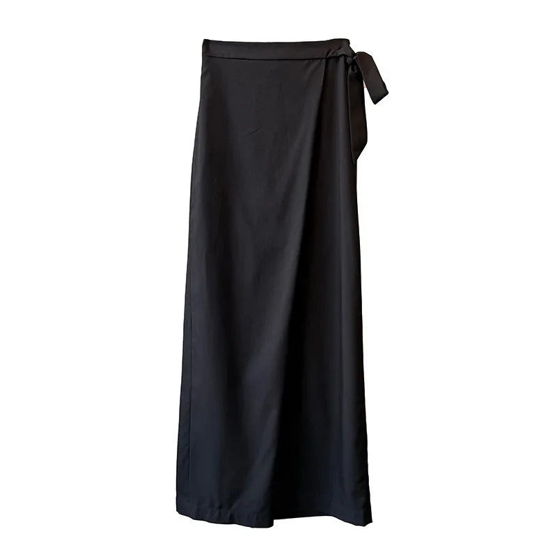 Shadow Wrap Trousers – Dusk Grey / Black-SimpleModerne