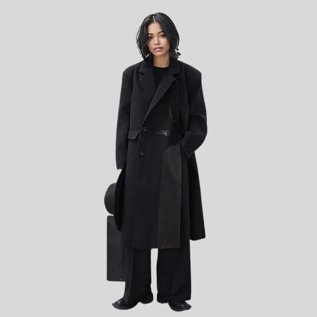 Mantel im japanischen Stil mit übergroßer Passform
