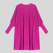 Urban Meets Urban Oversized Knitted Pink Pullover-SimpleModerne