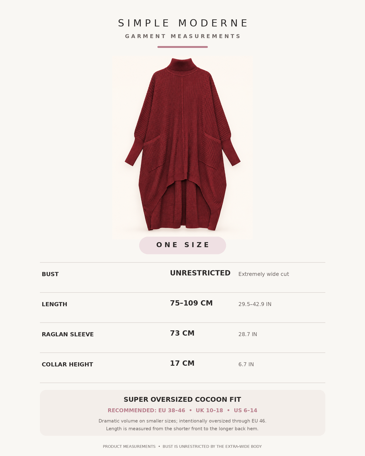Burgundy Sculptural Ribbed Turtleneck Pullover-SimpleModerne