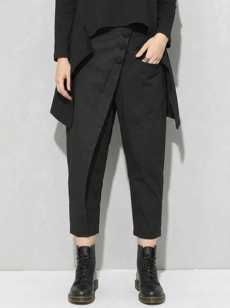 Simple Moderne Jazz Up Calf-Length Trousers-SimpleModerne
