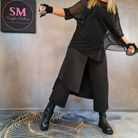 Simple Moderne Layered Wide Legged Pants-SimpleModerne