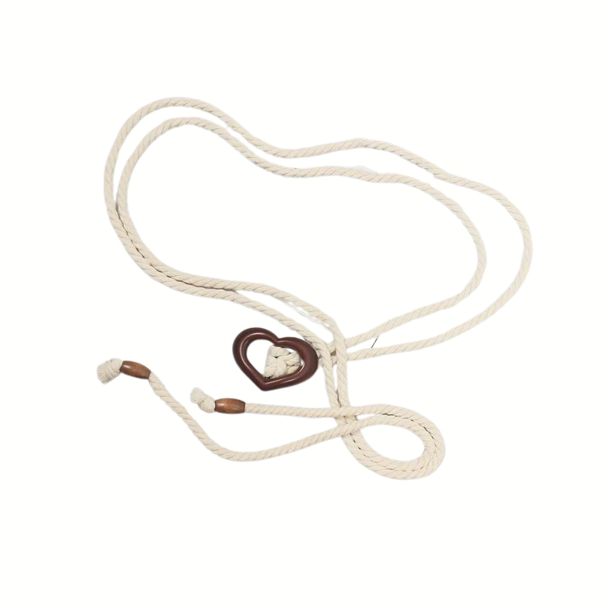 Heartbeat Canvas Rope Belt-SimpleModerne