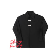 Miss Office Punk Irregular Design Shirt Blouse-SimpleModerne