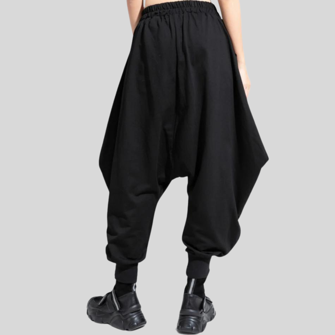 Street Punk Irregular Design Harem Trousers-SimpleModerne
