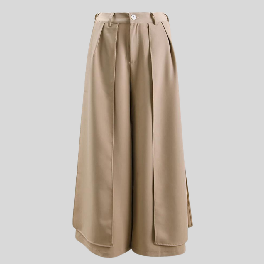 Office Style Layered Trousers-SimpleModerne
