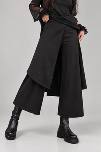 Simple Moderne Layered Wide Legged Pants-SimpleModerne