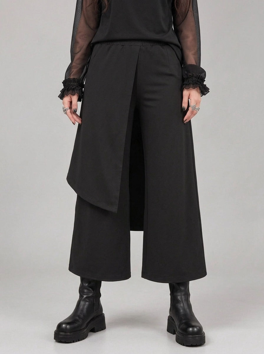 Simple Moderne Layered Wide Legged Pants-SimpleModerne