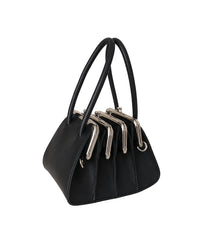 Chic Gothic Multi-Section Coin Bag – Unique Design with Dual Handles-SimpleModerne