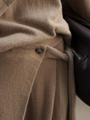 Soft Draped Wide-Leg Trousers – Khaki-SimpleModerne