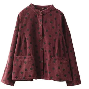 Spotted Comfort – Corduroy Jacket-SimpleModerne