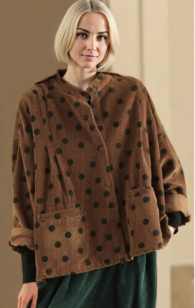 Spotted Comfort – Corduroy Jacket-SimpleModerne